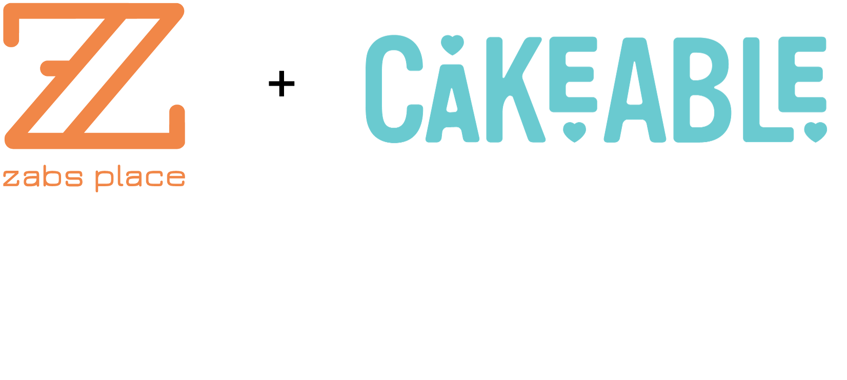 ZABS Place and Cakeable logos side by side